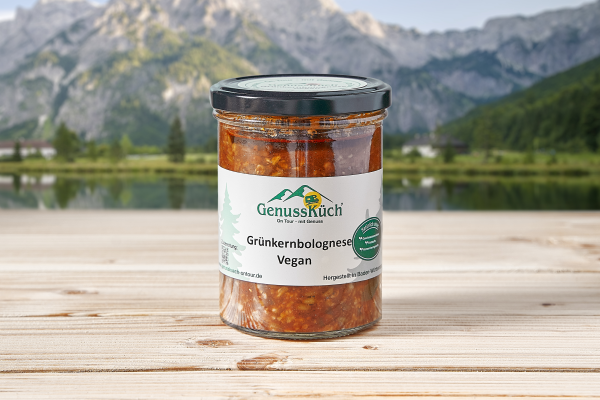 GenussKüch’ on Tour Grünkernbolognese Vegan