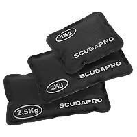 Scubapro SOFTBLEI 1 KG, SCHWARZ, CODURA