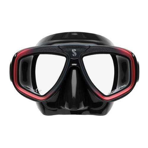 Scubapro zoom maske, schwarzes silikon, div. Farben