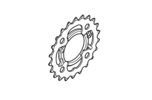 Shimano Kettenblatt ACERA FC-M361 22 Zähne mit Kettenschutz schwarz