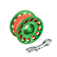 Tecline Reel 30 m, with SS 90 mm snap diverse Farben