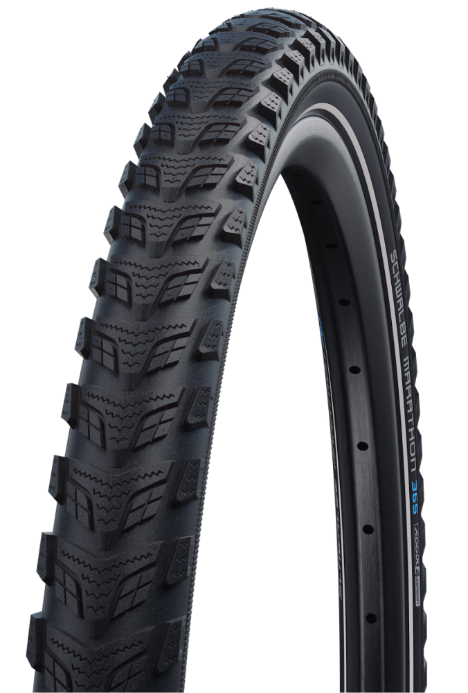 Schwalbe starr mit Reflexstreifen black