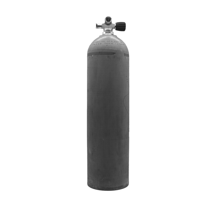 MES 11,1 L Aluflasche natur 207 bar mit Ventil 12544-RE