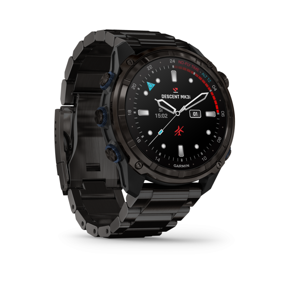 Garmin Descent Mk3i - 51mm, Schwarz mit DLC-Titanarmband