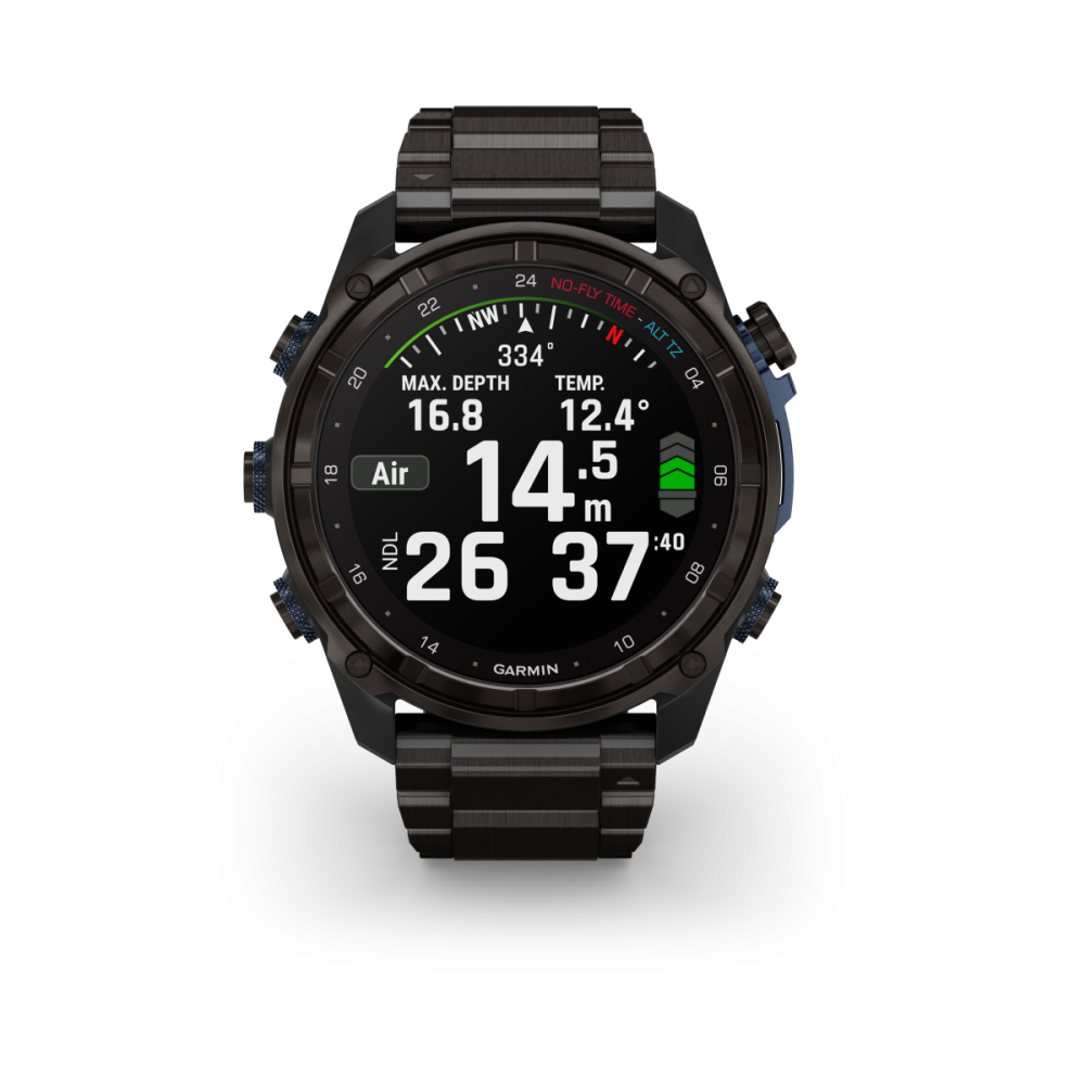 Garmin Descent Mk3i - 51mm, Schwarz mit DLC-Titanarmband